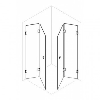 Shower enclosure - Paris2  /folding doors/
